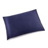 Maison Petite Plume Housses D'Oreiller | Housse De Coussin En Soie Bleu Marine