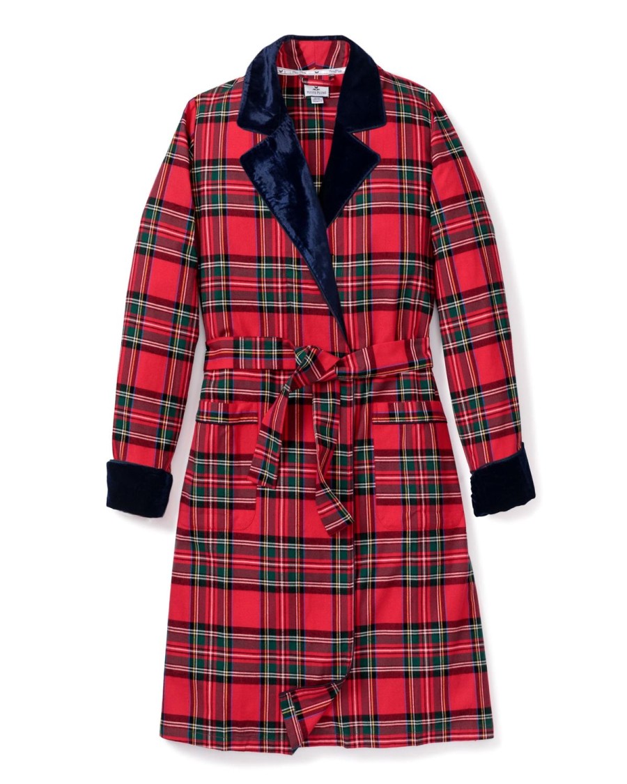 Femmes Petite Plume | Robe Longue Pour Femme Avec Bordure En Velours En Tartan Imperial