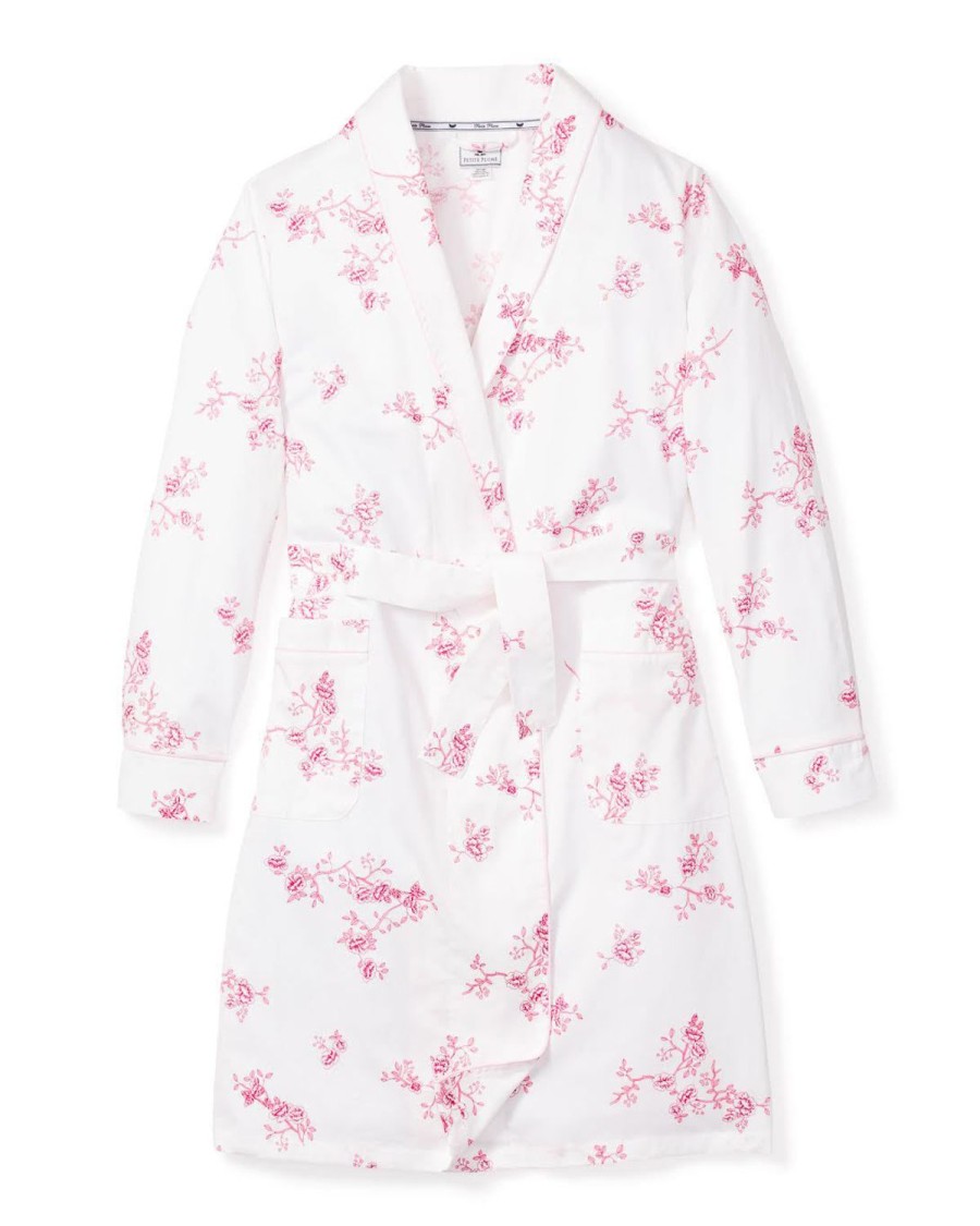 Femmes Petite Plume | Robe En Serge Pour Femmes A Fleurs Roses Anglaises