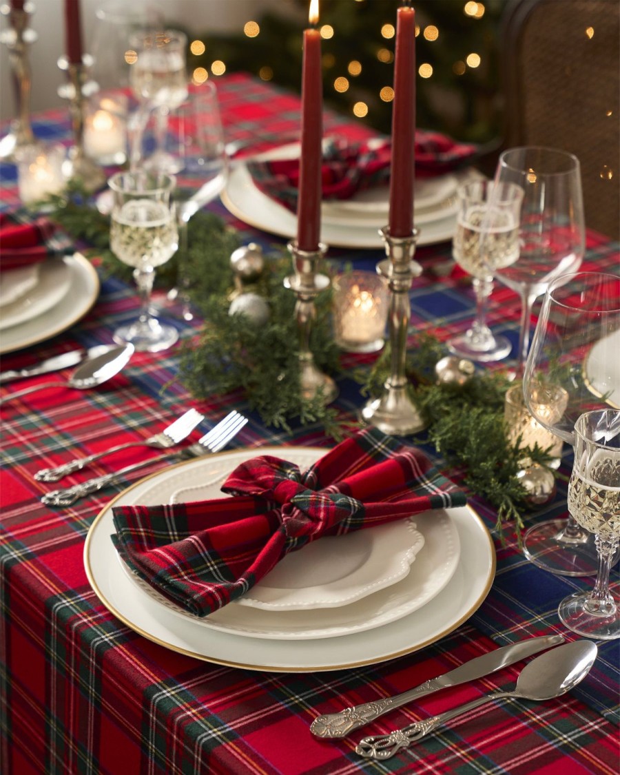 Maison Petite Plume | Linge De Table Tartan Imperial Signature