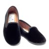 Femmes Petite Plume | Mocassin Hamptons Pour Femme En Velours Noir