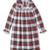 Enfants Petite Plume Chemises De Nuit | Chemise De Nuit Eloise En Coton Brosse Pour Fille En Tartan Balmoral