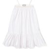 Enfants Petite Plume Chemises De Nuit | Chemise De Nuit Lily En Serge Pour Fille En Blanc