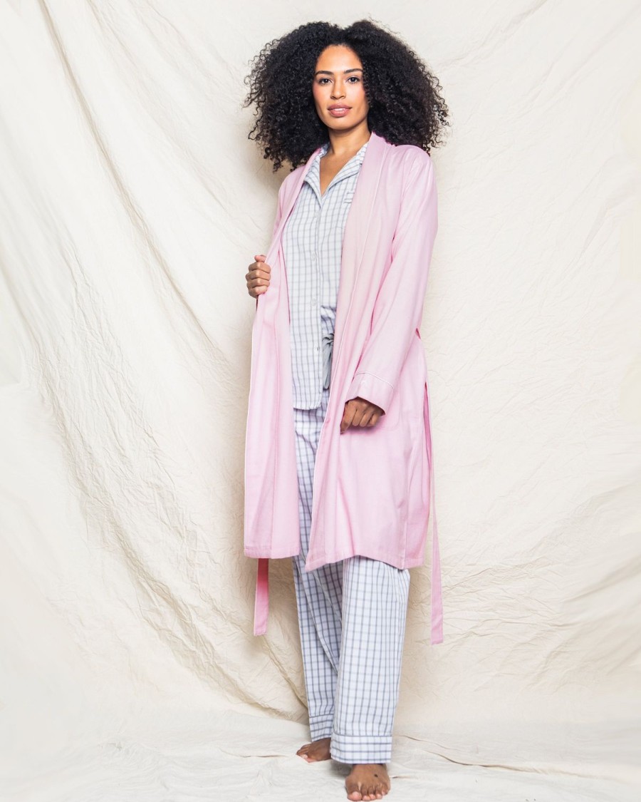 Femmes Petite Plume | Robe En Flanelle Pour Femmes En Rose