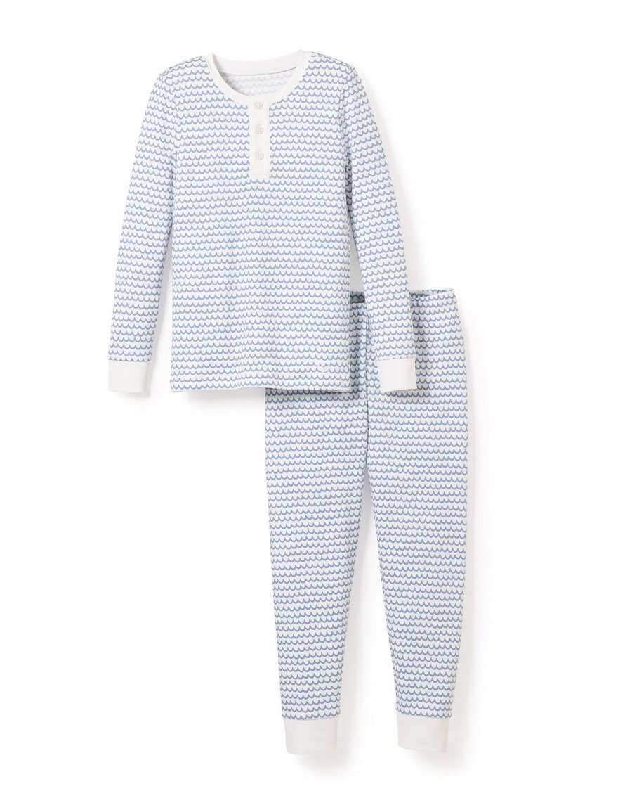 Enfants Petite Plume Pyjamas | Ensemble Pyjama Ajuste Pima Pour Enfants A La Mer