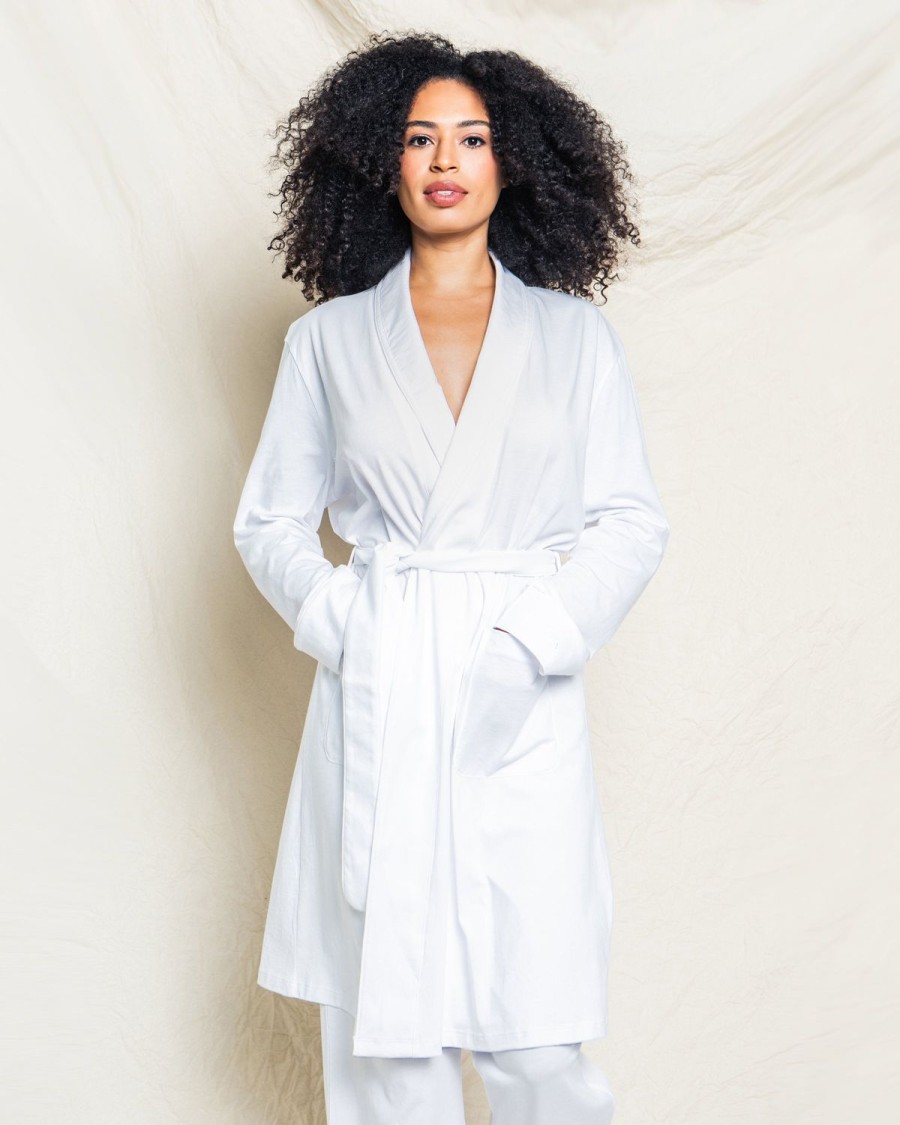 Femmes Petite Plume | Robe Pima Pour Femmes En Blanc