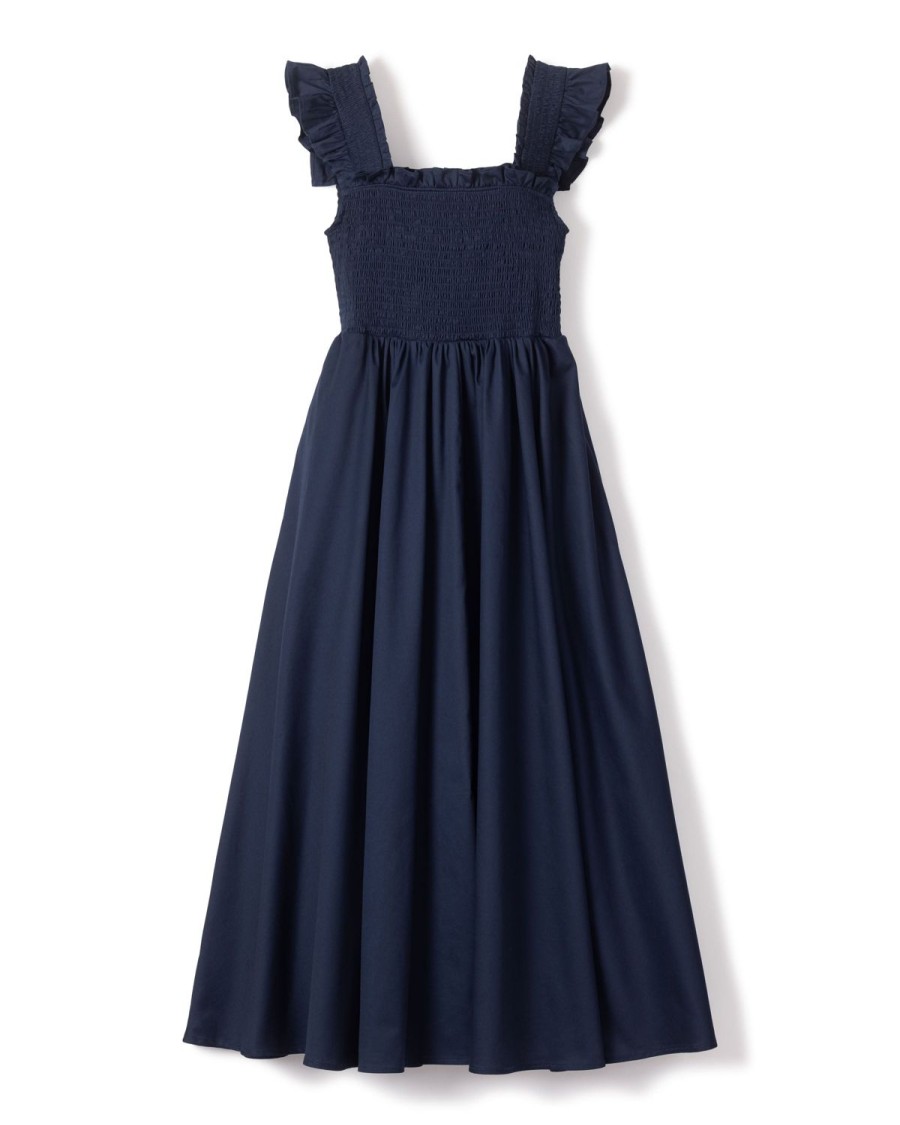 Femmes Petite Plume | Robe Margaux En Serge Pour Femme En Bleu Marine