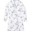 Femmes Petite Plume | Robe En Serge Pour Femmes A Fleurs Indigo