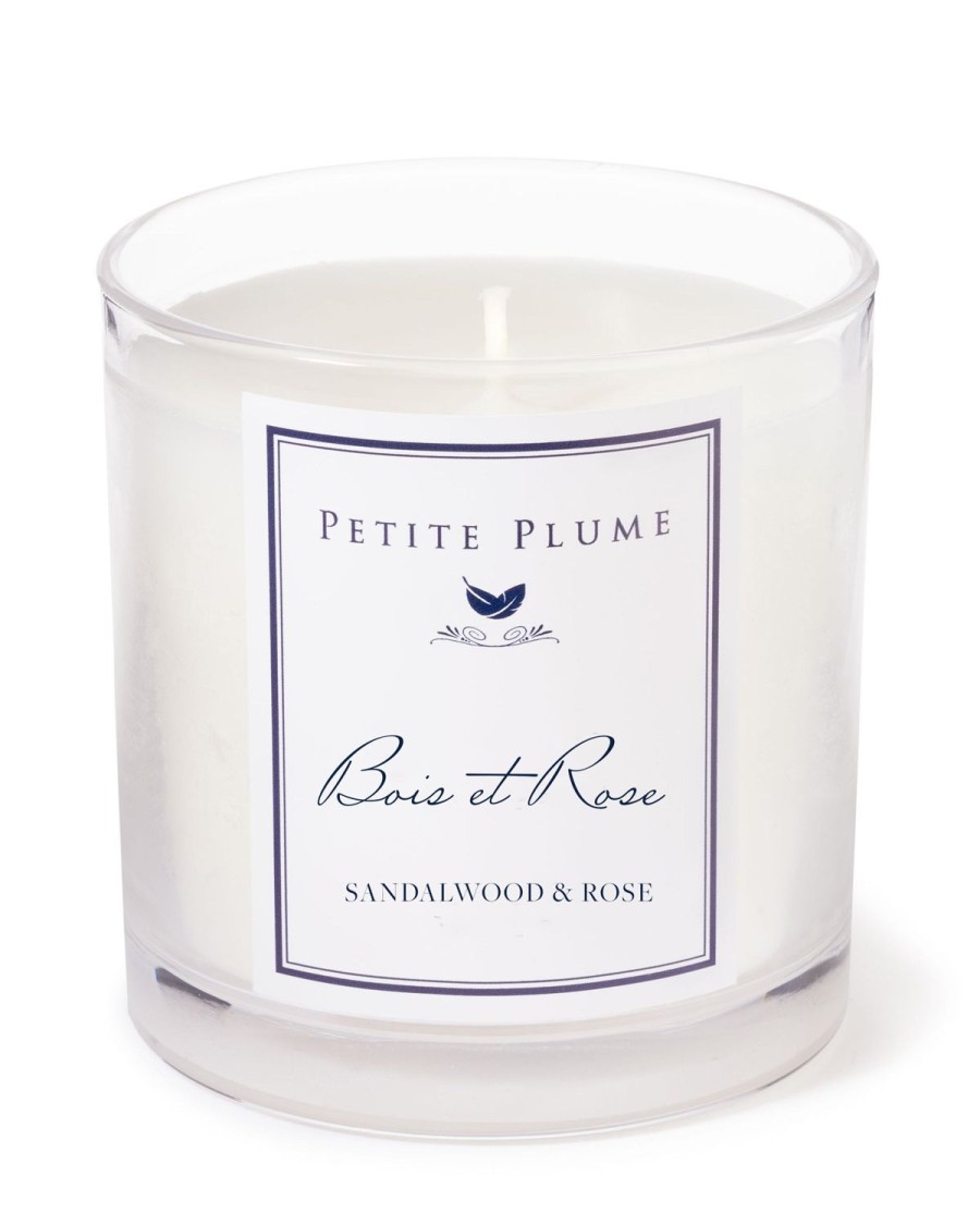 Maison Petite Plume | Bougie Petite Plume Bois Et Rose