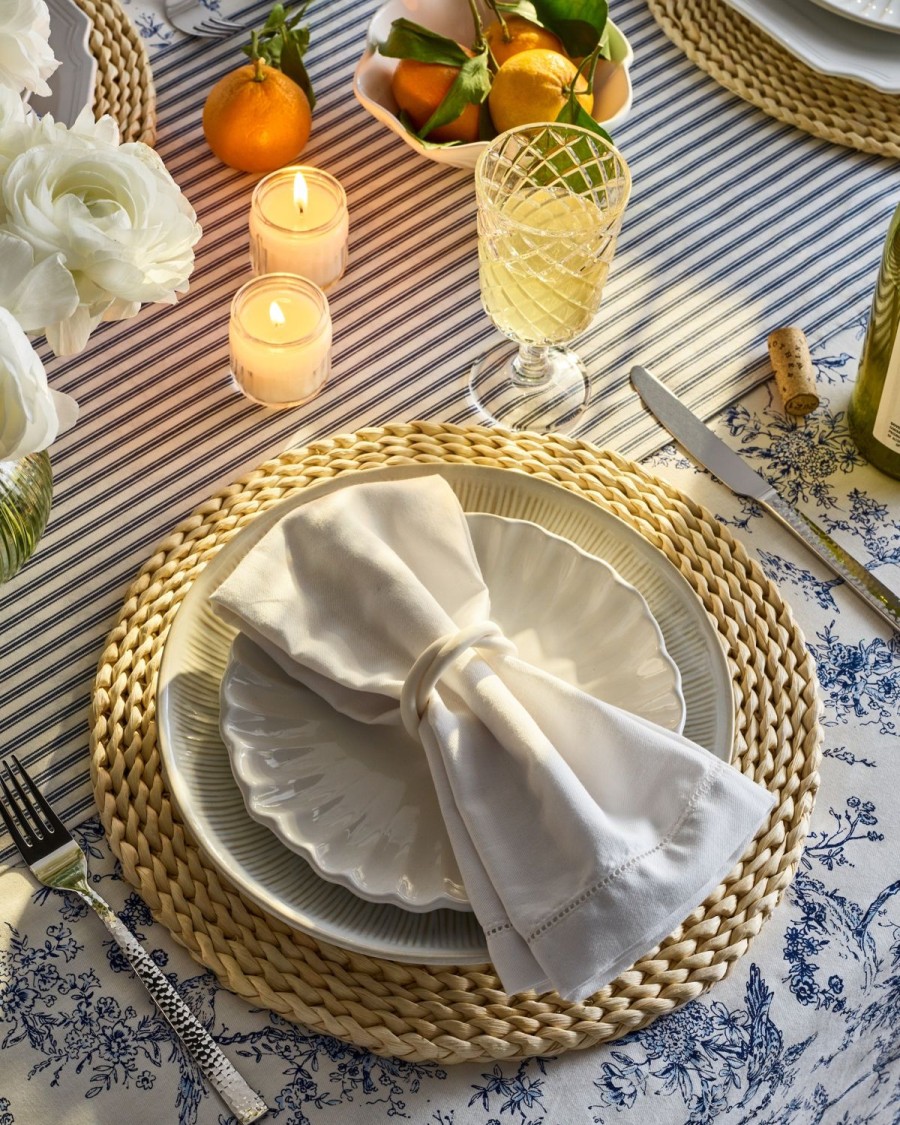 Maison Petite Plume | Linge De Table Blanc Uni