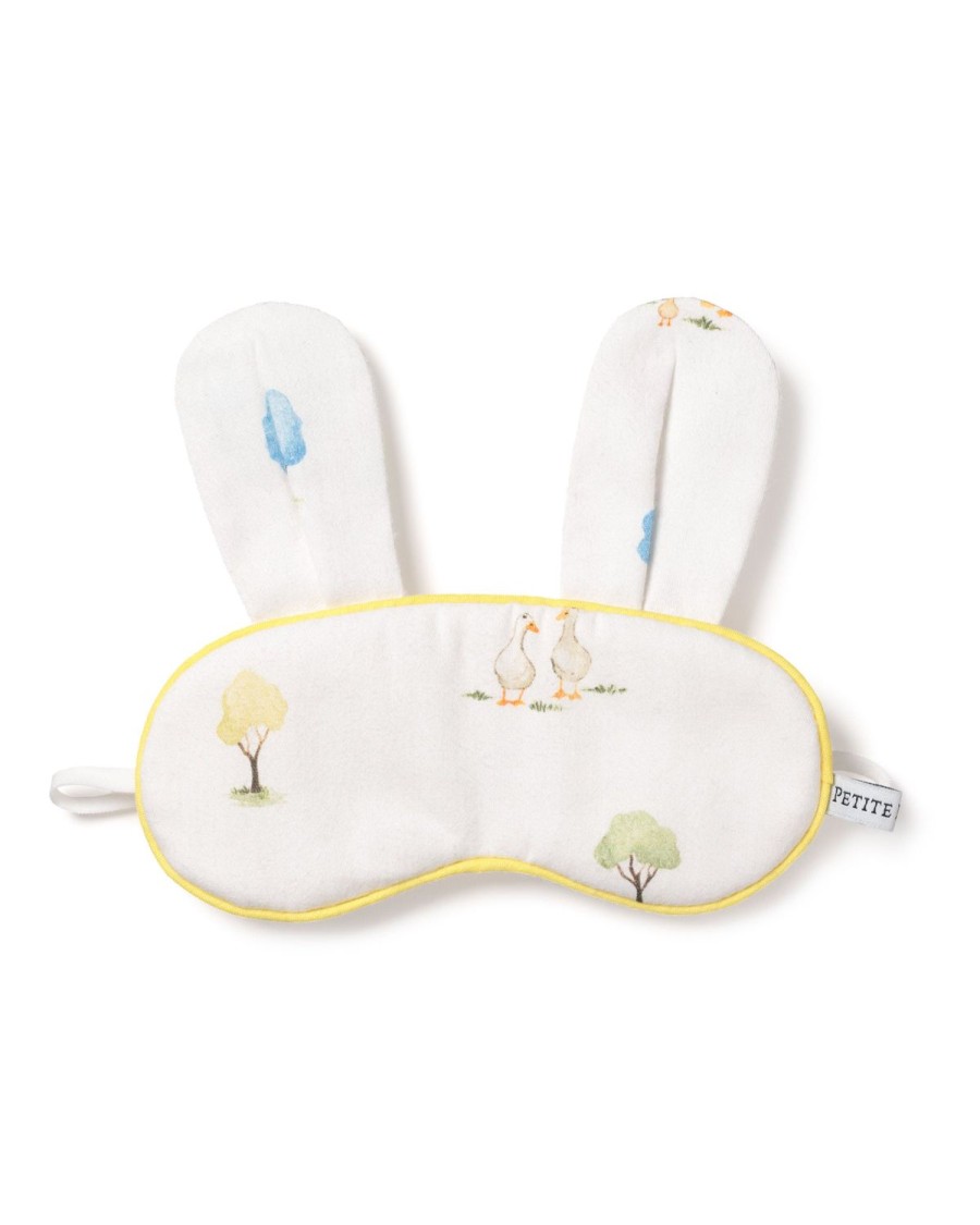 Enfants Petite Plume Pantoufles Et Accessoires | Masque De Sommeil Pour Lapin En Serge Pour Enfants Dans Les Jardins De Paques