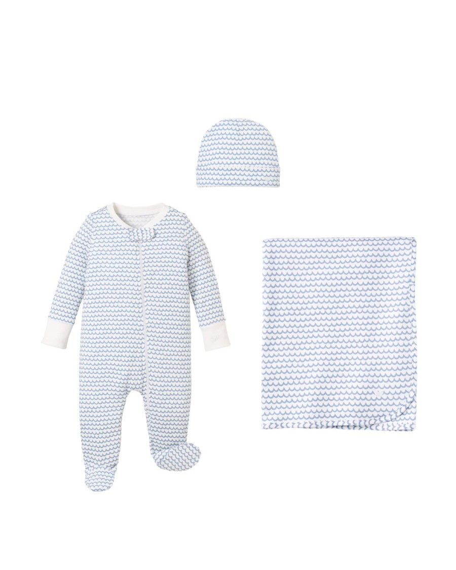 Enfants Petite Plume Barboteuse | Ensemble Bebe Bienvenue A La Maison - La Mer