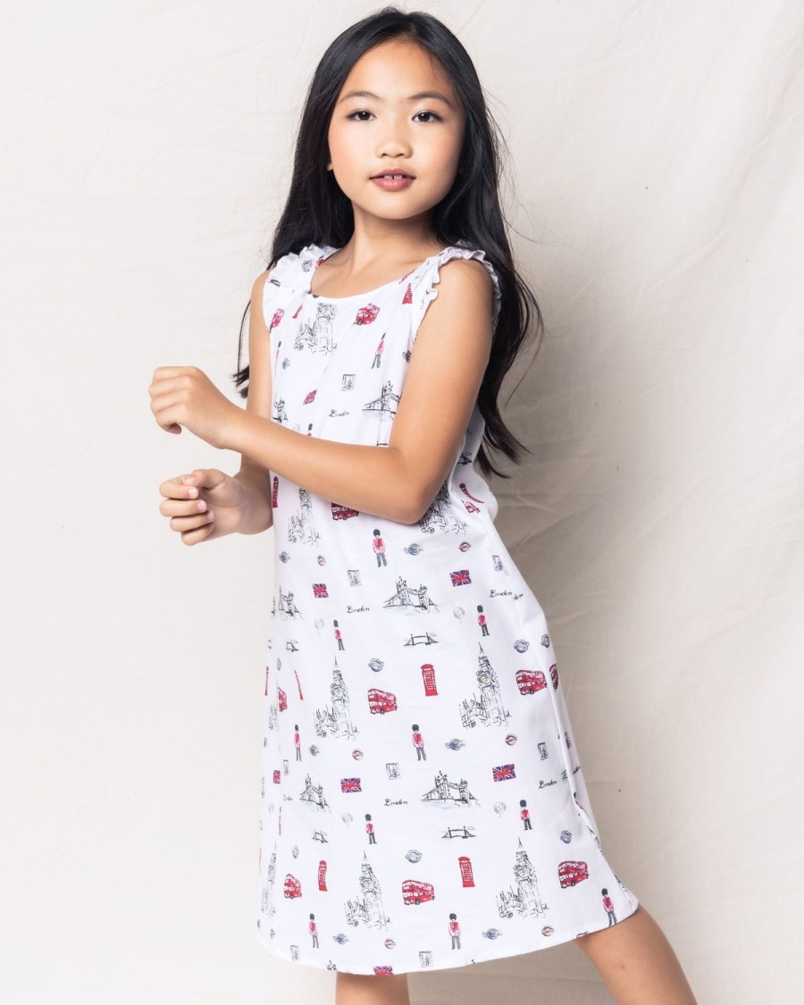 Enfants Petite Plume Chemises De Nuit | La Chemise De Nuit Amelie En Serge Pour Fille A Londres Vous Appelle