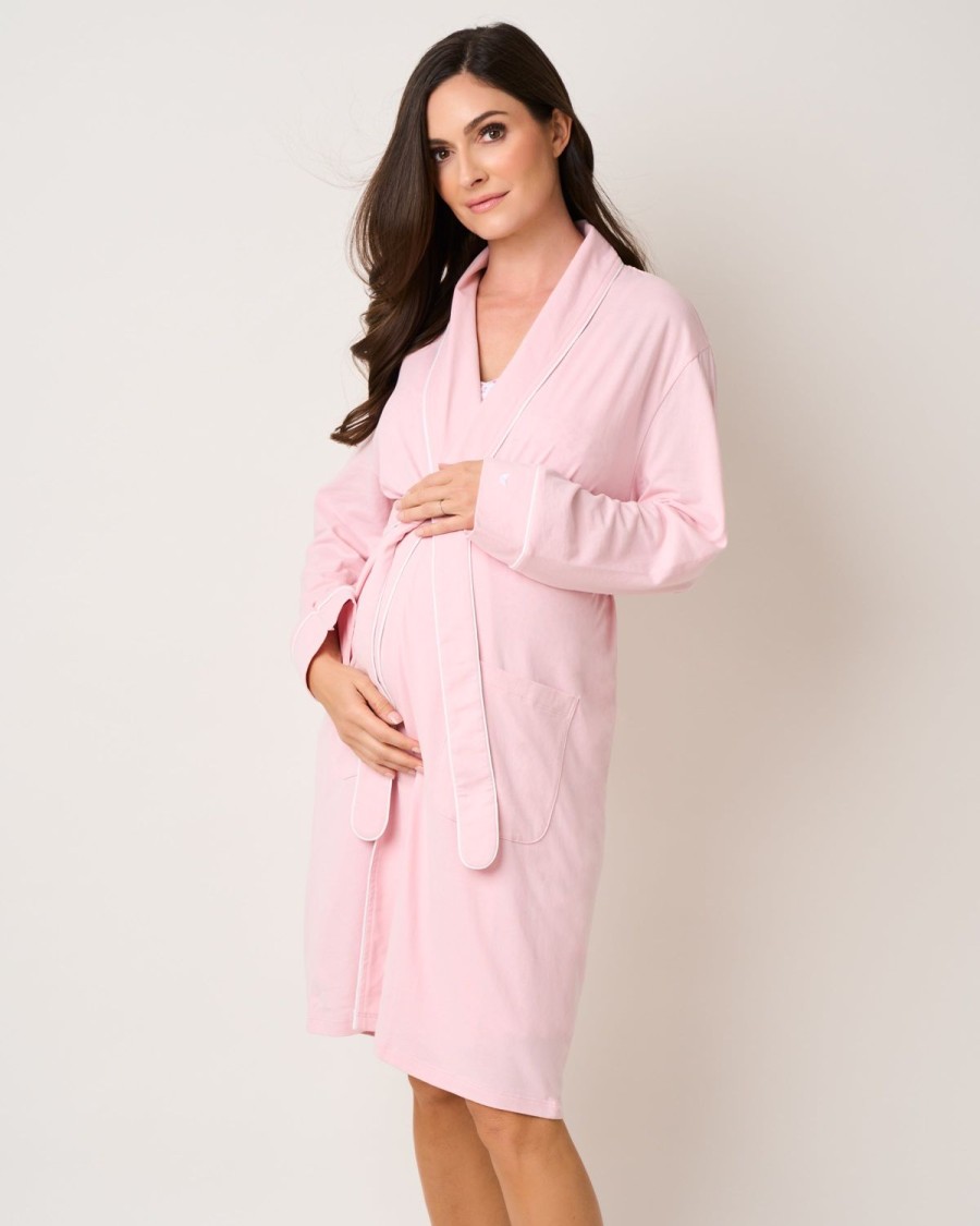 Femmes Petite Plume | Robe De Maternite Pima Pour Femme En Rose