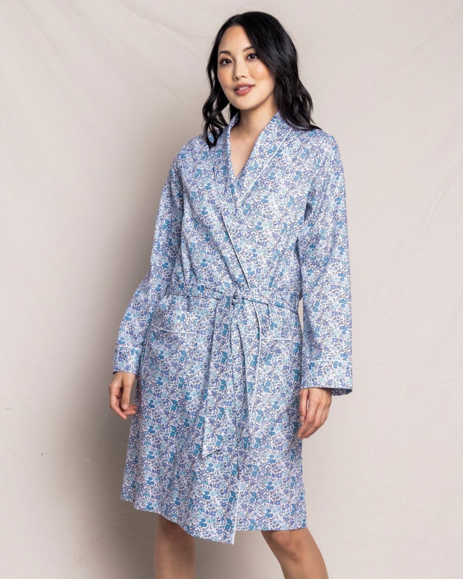 Femmes Petite Plume | Robe En Serge Pour Femme En Fleur D'Azur