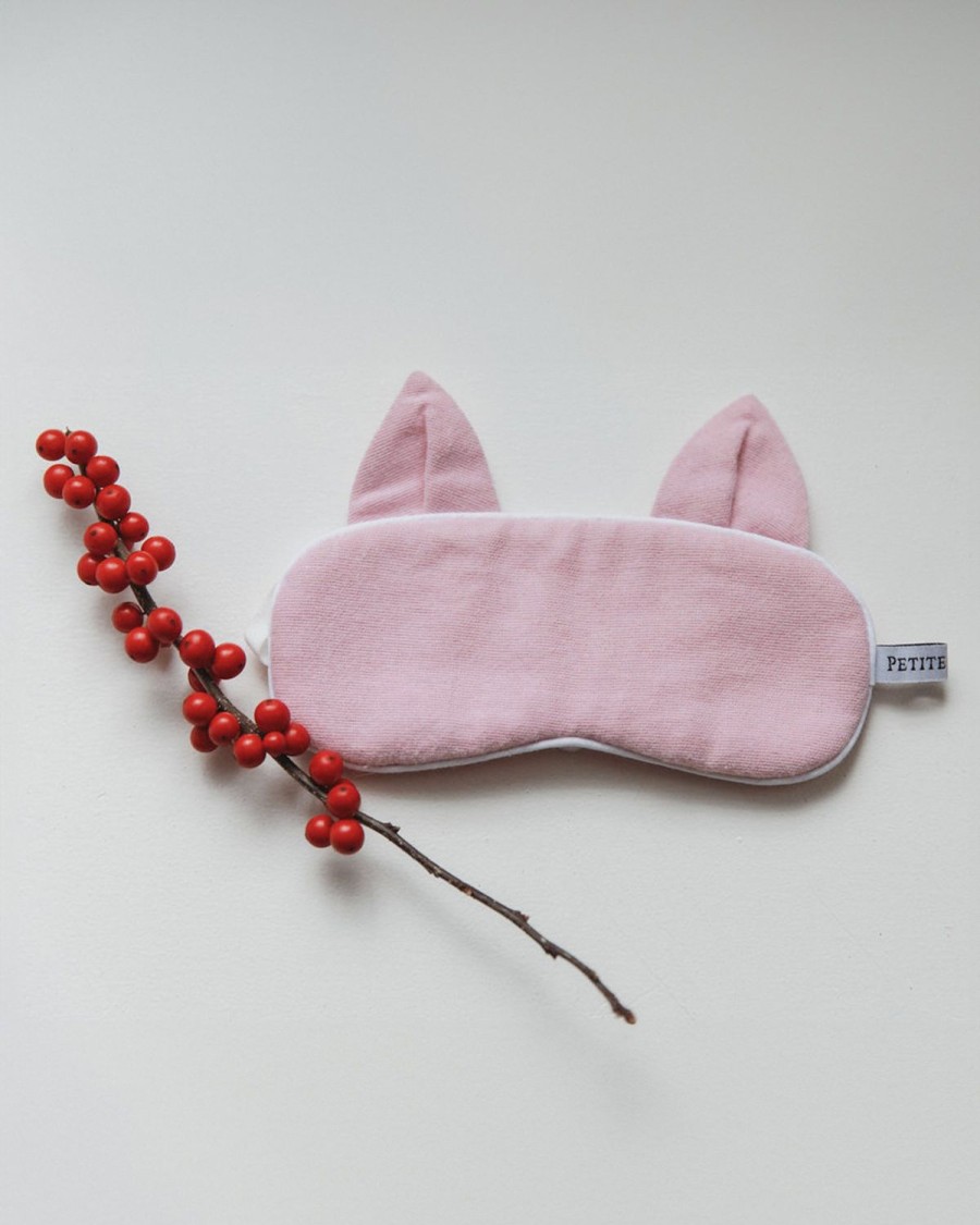 Enfants Petite Plume Pantoufles Et Accessoires | Masque Pour Les Yeux Kitty Pour Enfants En Rose