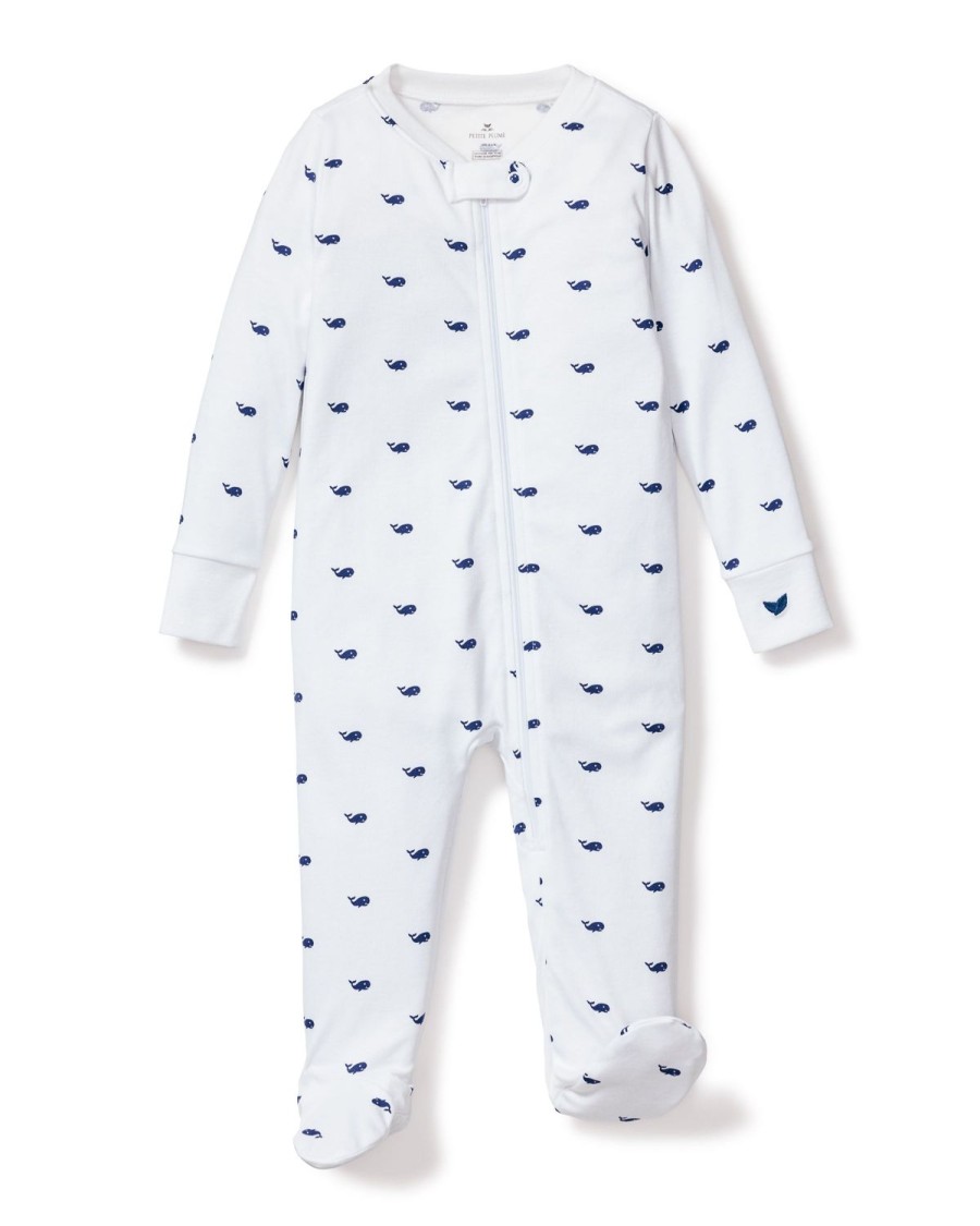 Enfants Petite Plume Barboteuse | Barboteuse Pima Snug Fit Pour Bebe En Baleines