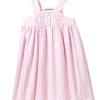 Enfants Petite Plume Chemises De Nuit | Chemise De Nuit Charlotte En Serge Pour Fille En Vichy Rose