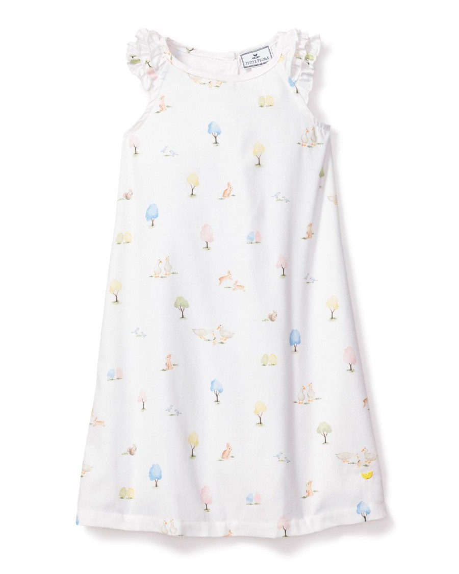 Enfants Petite Plume Chemises De Nuit | Chemise De Nuit Amelie Des Jardins De Paques Pour Fille