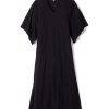 Femmes Petite Plume | Caftan Pima Pour Femme En Noir