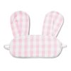 Enfants Petite Plume Pantoufles Et Accessoires | Masque De Sommeil Lapin Pour Enfant En Vichy Rose