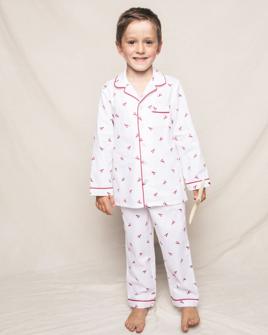 Enfants Petite Plume Pyjamas | Ensemble De Pyjama En Serge Pour Enfant En Homards De Brixham