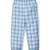 Enfants Petite Plume Pyjamas | Pantalon De Pyjama En Serge Pour Enfant En Tartan Marin