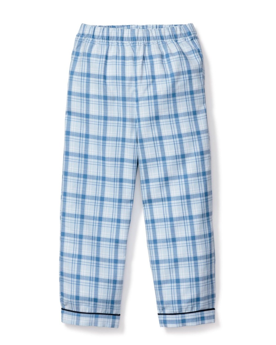 Enfants Petite Plume Pyjamas | Pantalon De Pyjama En Serge Pour Enfant En Tartan Marin