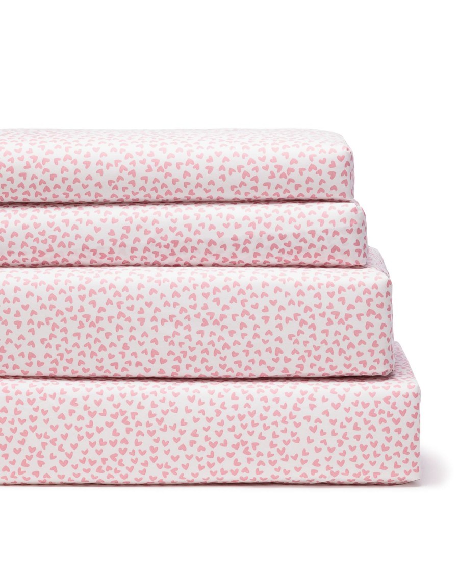 Maison Petite Plume Feuilles | Draps De Lit Luxe Premium 100 % Coton Sweethearts