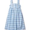 Enfants Petite Plume Chemises De Nuit | Chemise De Nuit Charlotte En Serge Pour Enfants En Tartan Marin