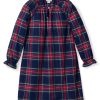 Enfants Petite Plume Chemises De Nuit | Chemise De Nuit Delphine En Coton Brosse Pour Fille En Tartan Windsor