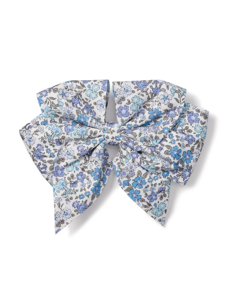 Enfants Petite Plume Accessoires | Noeuds Pour Cheveux En Serge Pour Fille A Fleur D'Azur