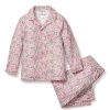 Enfants Petite Plume Pyjamas | Ensemble Pyjama En Serge Pour Enfant A Fleurs De Rose