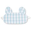 Enfants Petite Plume Pantoufles Et Accessoires | Masque De Sommeil Doux Bear-Y En Serge Pour Enfants En Vichy Bleu Clair