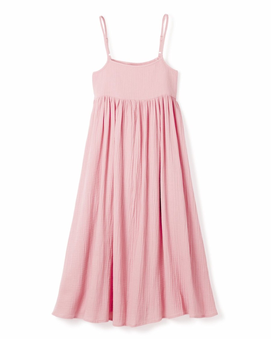 Femmes Petite Plume | Robe De Detente Serene En Gaze Pour Femmes En Rose