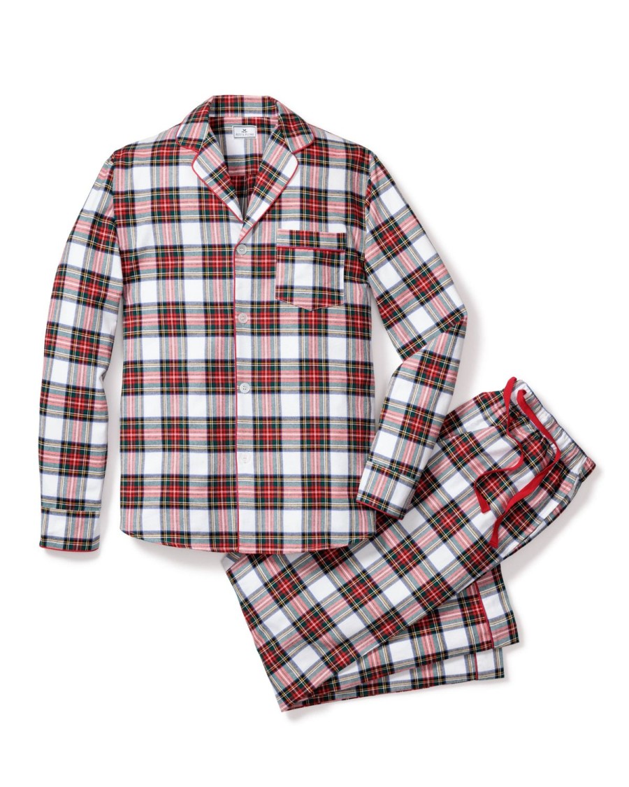 Hommes Petite Plume | Ensemble Pyjama En Coton Brosse Pour Hommes En Tartan Balmoral