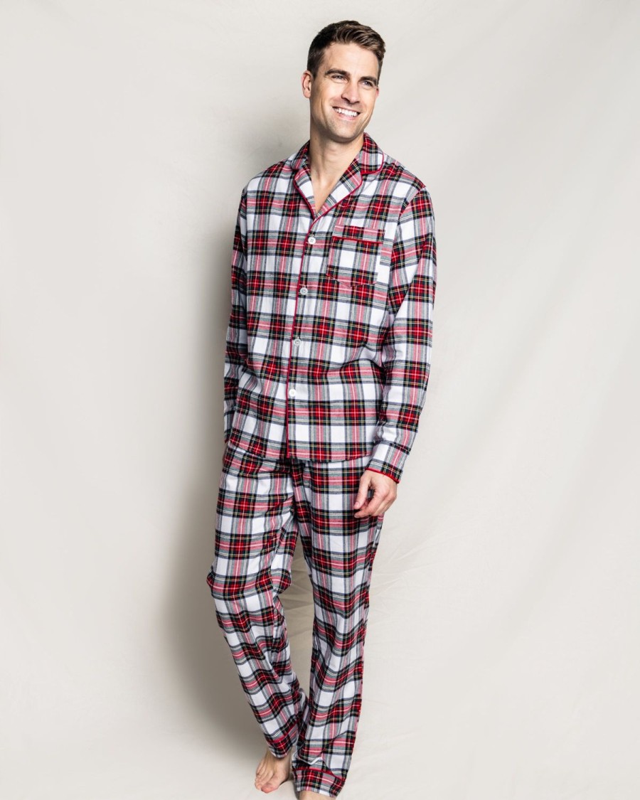 Hommes Petite Plume | Ensemble Pyjama En Coton Brosse Pour Hommes En Tartan Balmoral