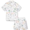 Enfants Petite Plume Pyjamas | Ensemble Pyjama Court En Serge Pour Enfants A New York ! New York!