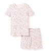 Enfants Petite Plume Pyjamas | Ensemble Pyjama Court Pima Snug Fit Pour Enfants A Fleurs Du Dorset