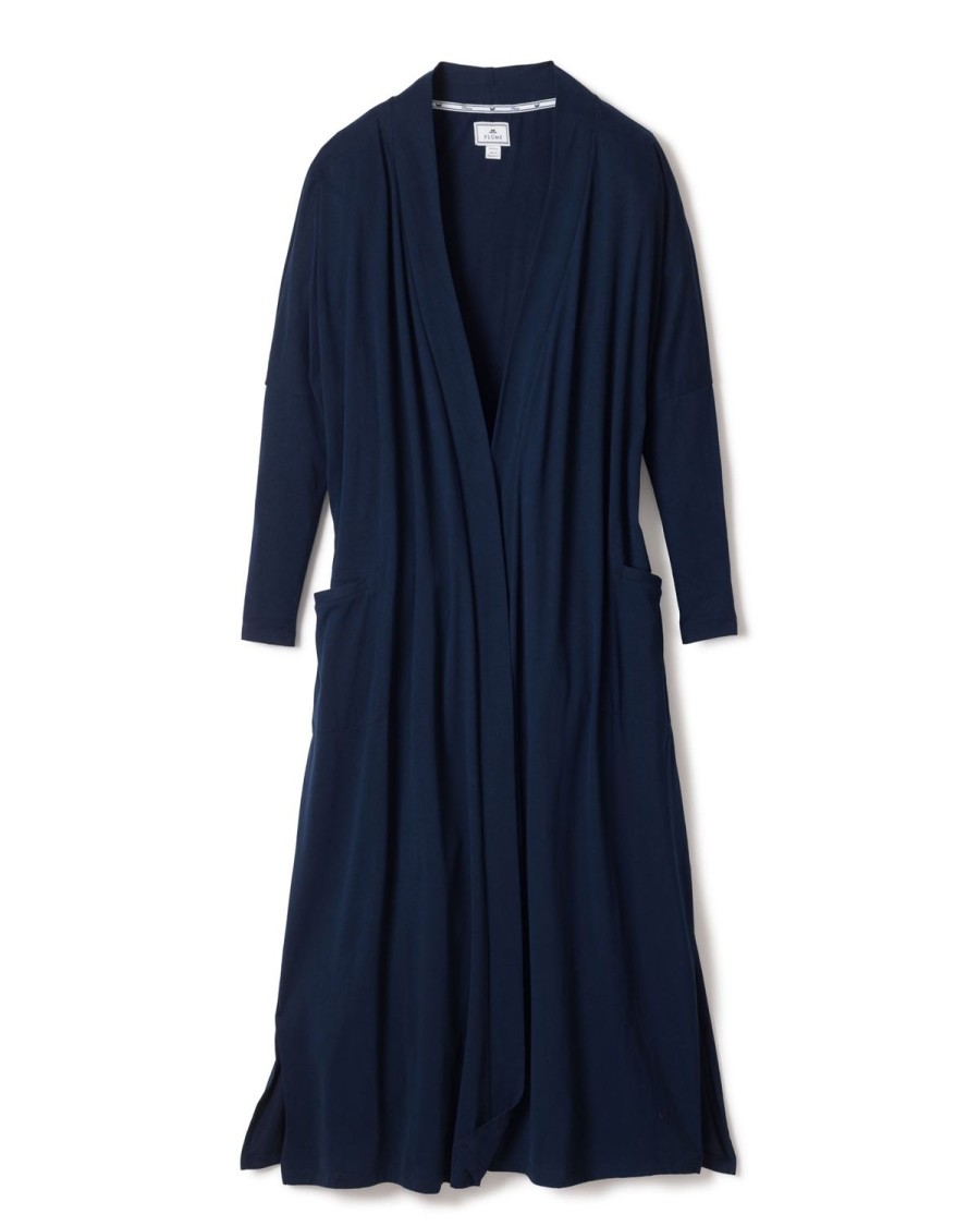 Femmes Petite Plume | Pima Duster Pour Femme En Bleu Marine