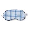 Enfants Petite Plume Pantoufles Et Accessoires | Masque De Sommeil En Serge Pour Enfants En Tartan Marin