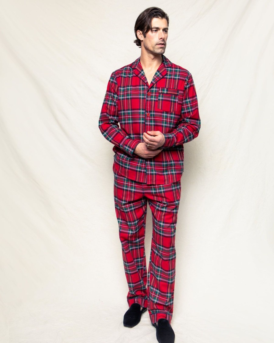 Hommes Petite Plume | Ensemble Pyjama Homme En Coton Brosse En Tartan Imperial