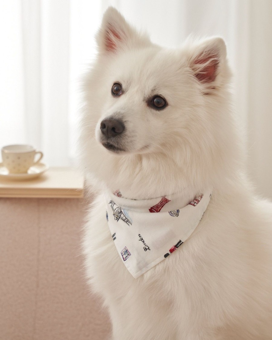 Maison Petite Plume | Le Bandana En Serge Pour Chien A Londres Appelle