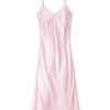 Femmes Petite Plume | Chemise De Nuit Cosette En Soie Pour Femme En Rose