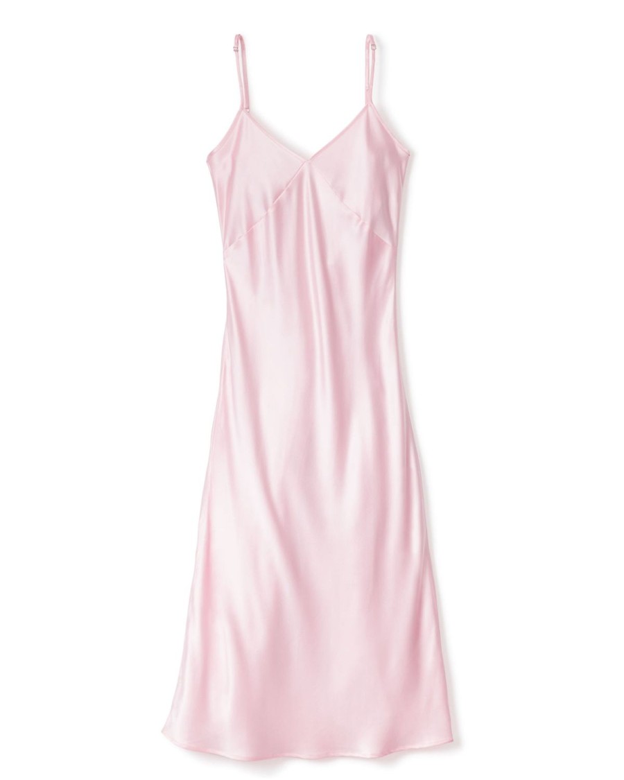 Femmes Petite Plume | Chemise De Nuit Cosette En Soie Pour Femme En Rose