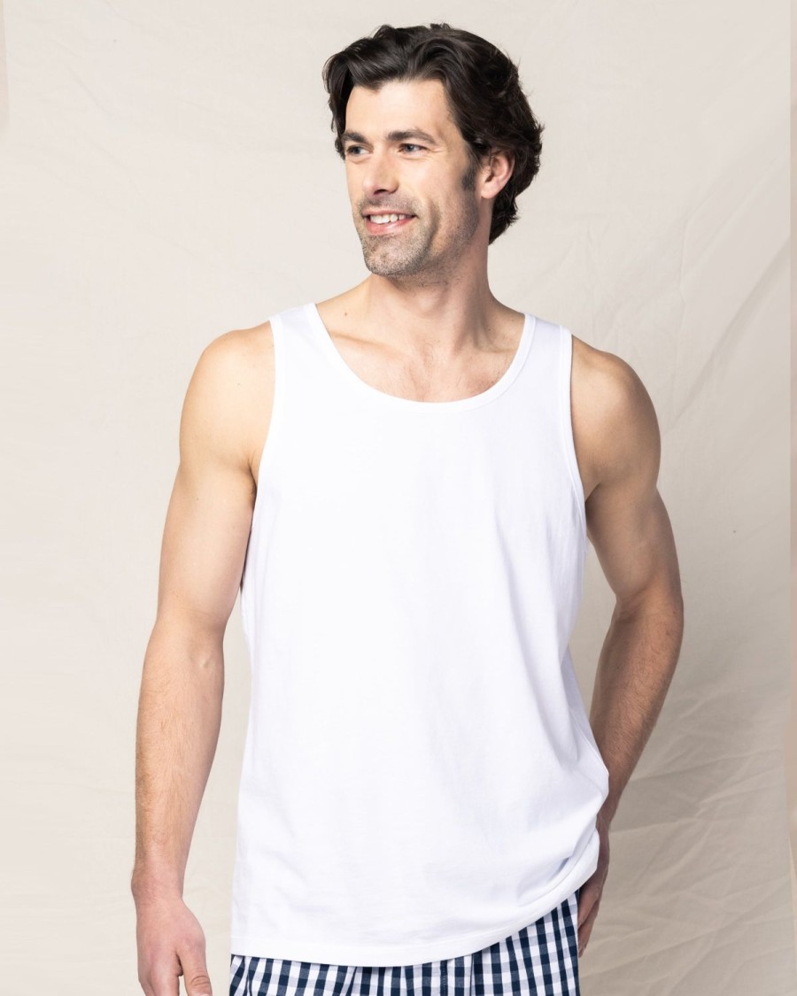 Hommes Petite Plume | Debardeur Pima Pour Hommes En Blanc