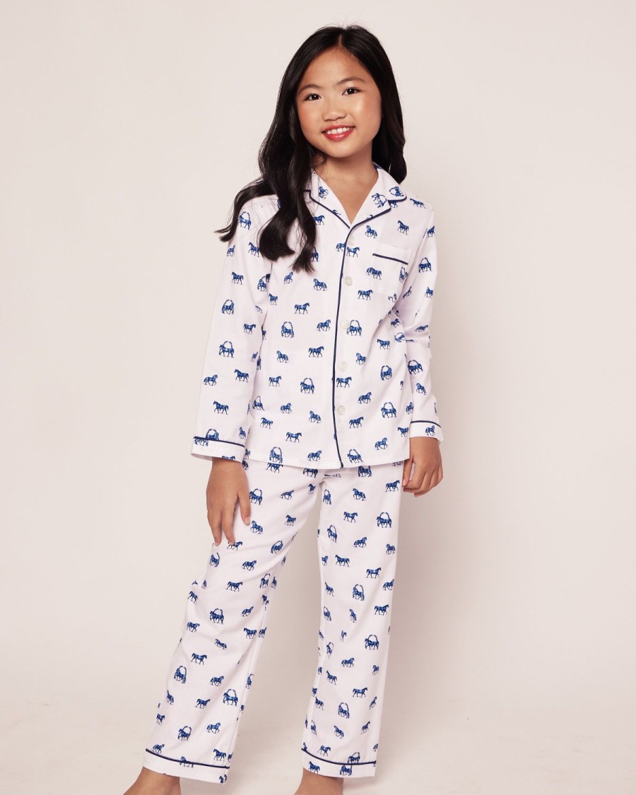 Enfants Petite Plume Pyjamas | Ensemble Pyjama En Serge Pour Enfants Dans L'Equitation