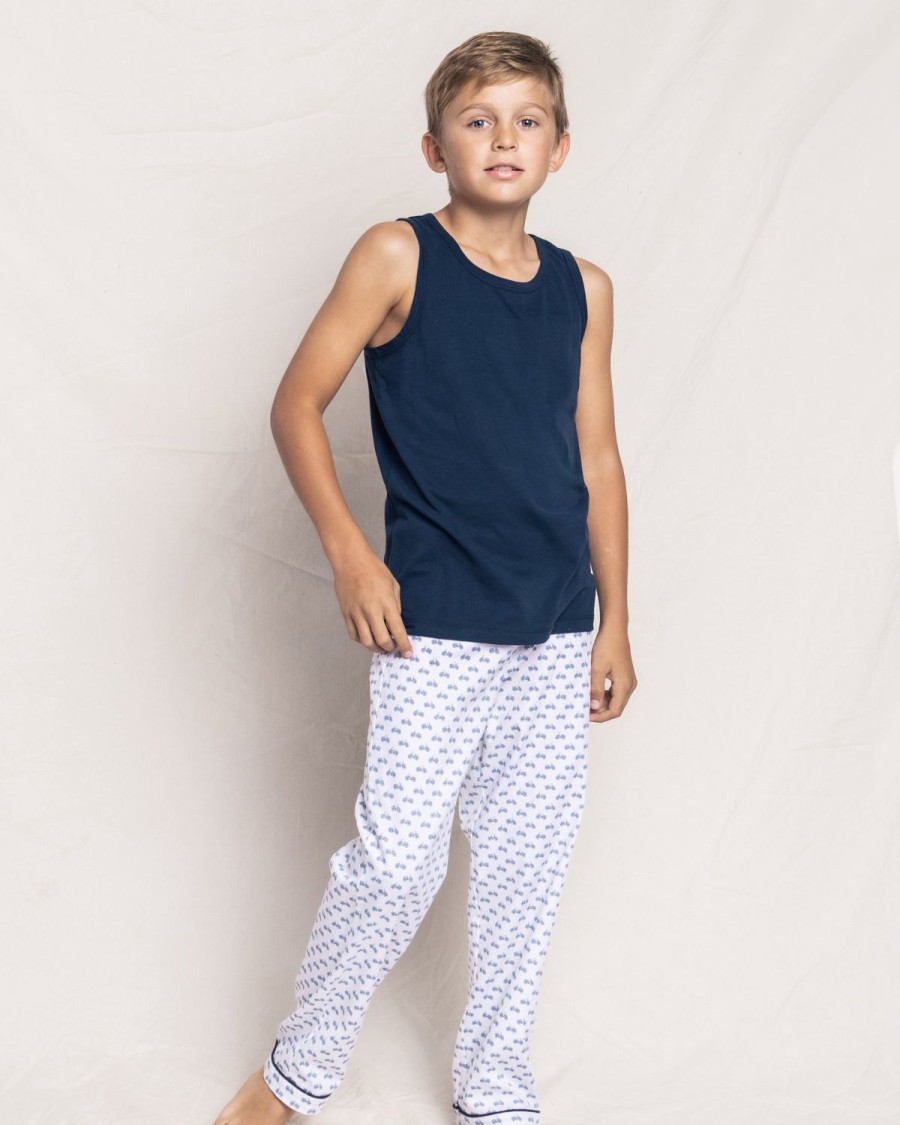 Enfants Petite Plume Pyjamas | Pantalon De Pyjama En Serge Pour Enfant En Bicyclette