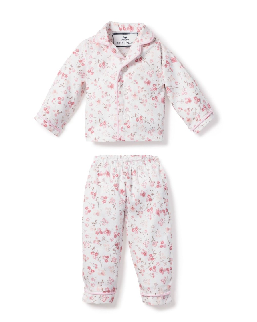 Enfants Petite Plume Pantoufles Et Accessoires | Pyjama De Poupee En Serge Pour Enfants A Fleurs Du Dorset