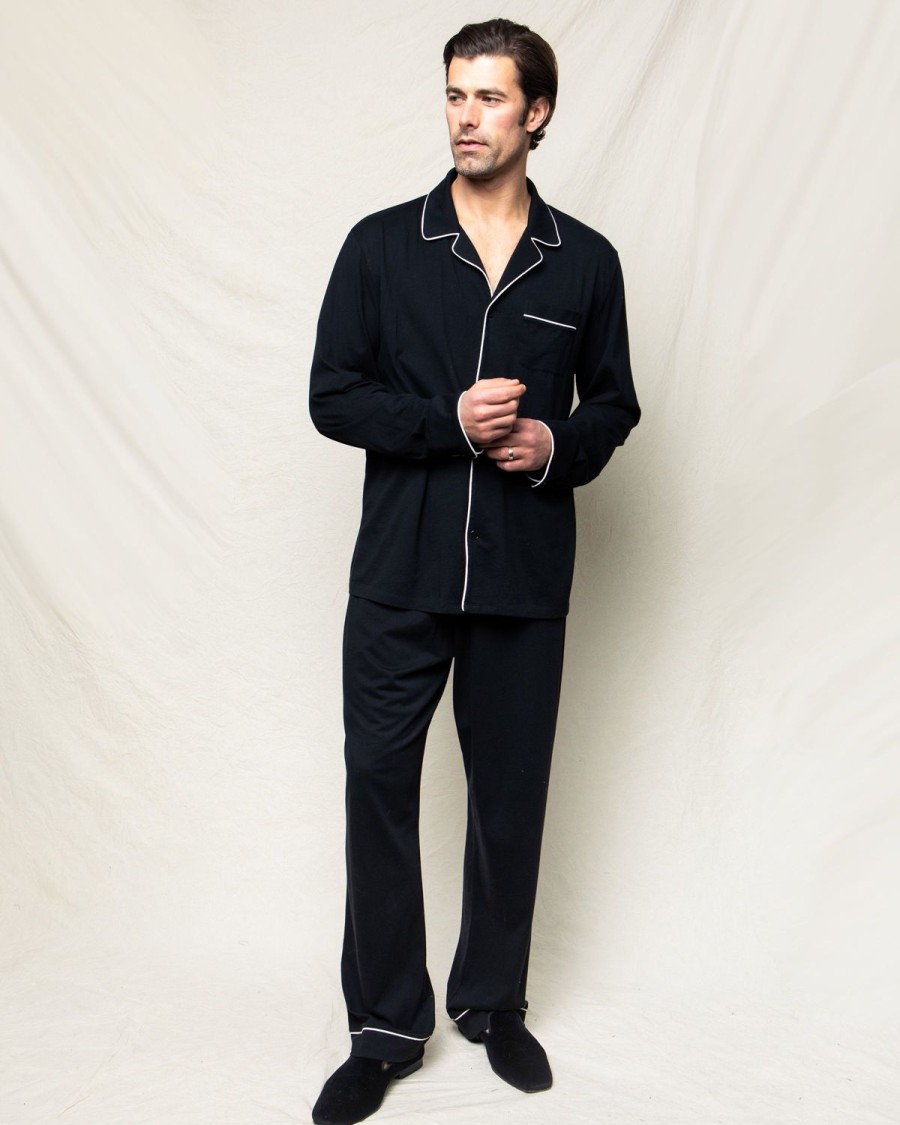 Hommes Petite Plume | Ensemble Pyjama Pima Pour Hommes En Noir